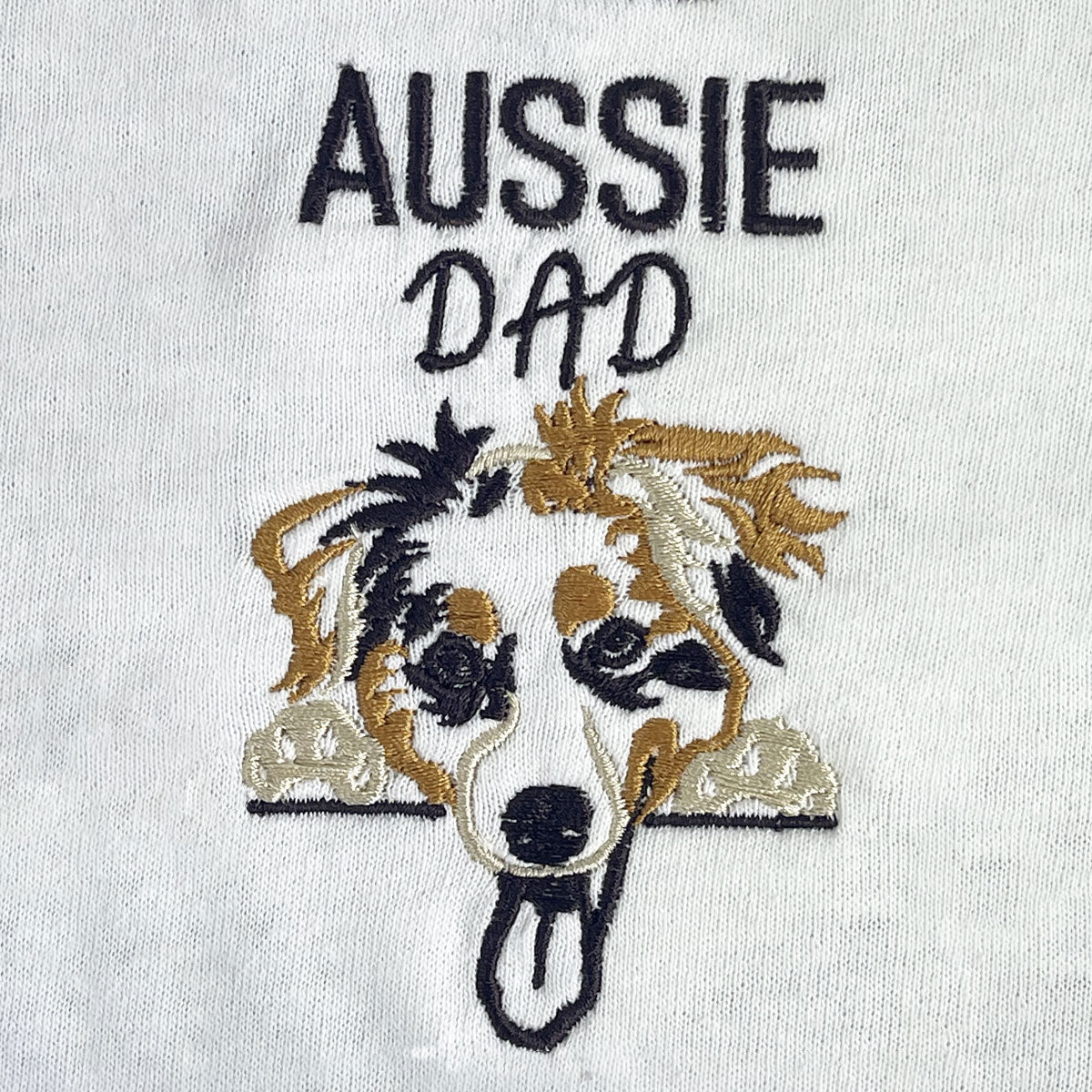 Custom Australian Shepherd Dog Dad Embroidered Hoodie | Personalized Hoodie with Dog Name | Gifts for Pet Lovers