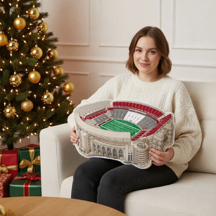 Saban Field At Bryant Denny Stadium Plush Pillow | Game Day, Christmas for Sports Fans