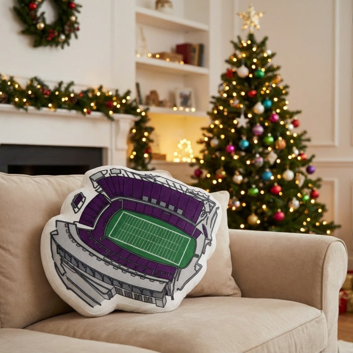 Amon G. Carter Stadium Plush Pillow | Game Day, Christmas for Sports Fans