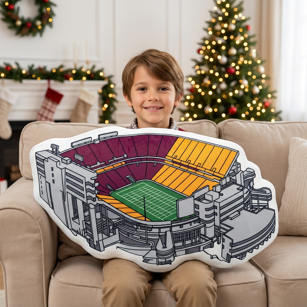 Mountain America Stadium Plush Pillow | Game Day, Christmas for Sports Fans