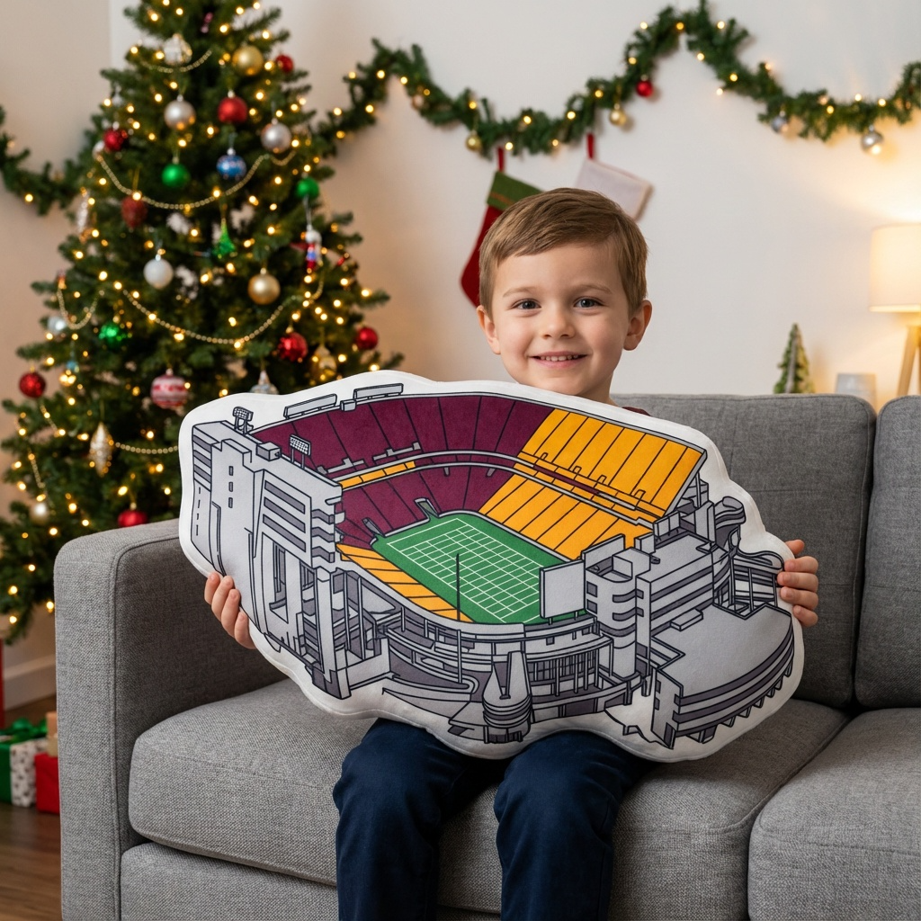 Mountain America Stadium Plush Pillow | Game Day, Christmas for Sports Fans