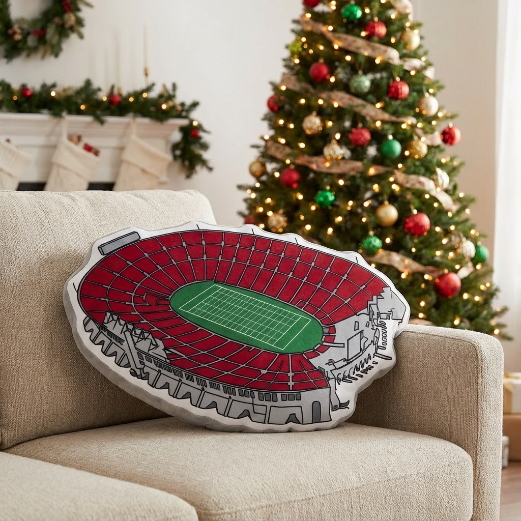Memorial Coliseum Plush Pillow | Game Day, Christmas for Sports Fans