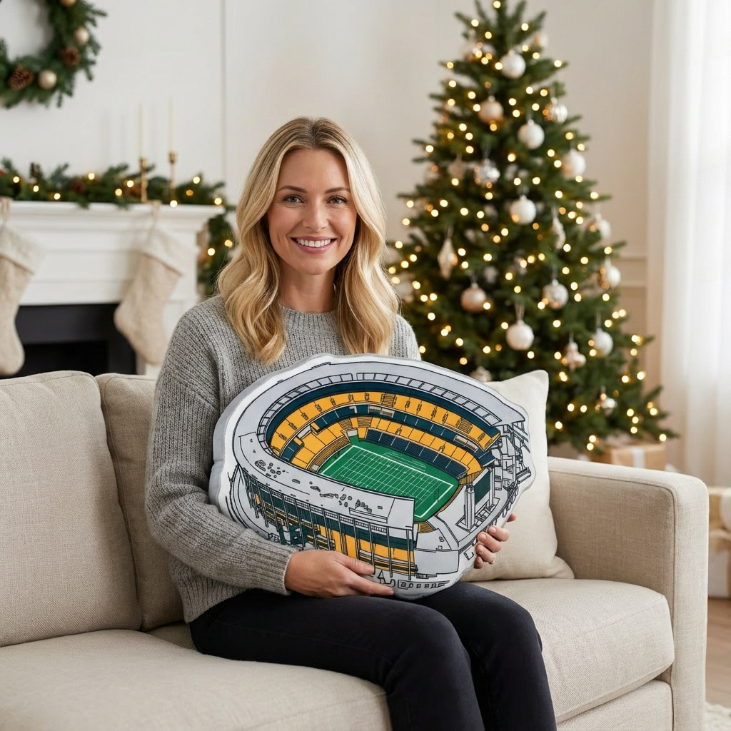 McLane Stadium Plush Pillow | Game Day, Christmas for Sports Fans