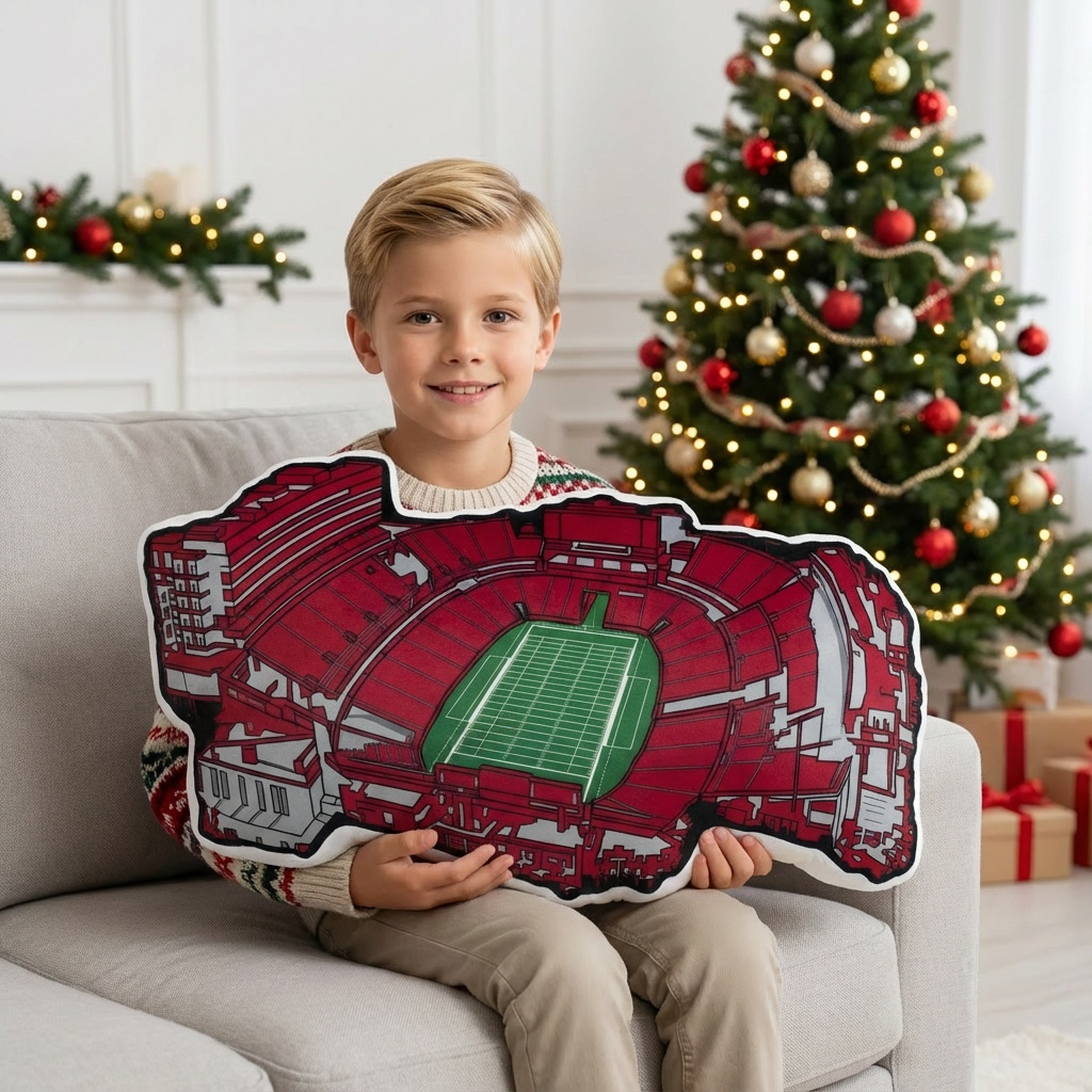 Jones AT&T Stadium Plush Pillow| Game Day, Christmas for Sports Fans