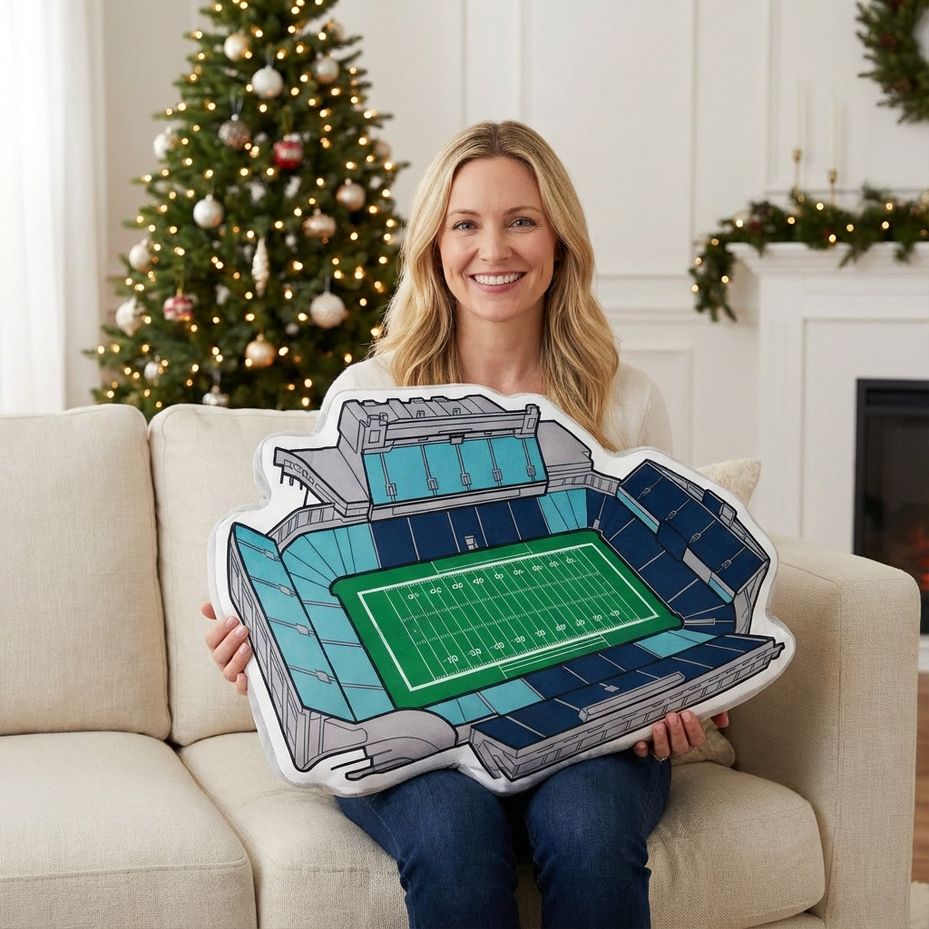 Alumni Stadium Plush Pillow | Game Day, Christmas for Sports Fans