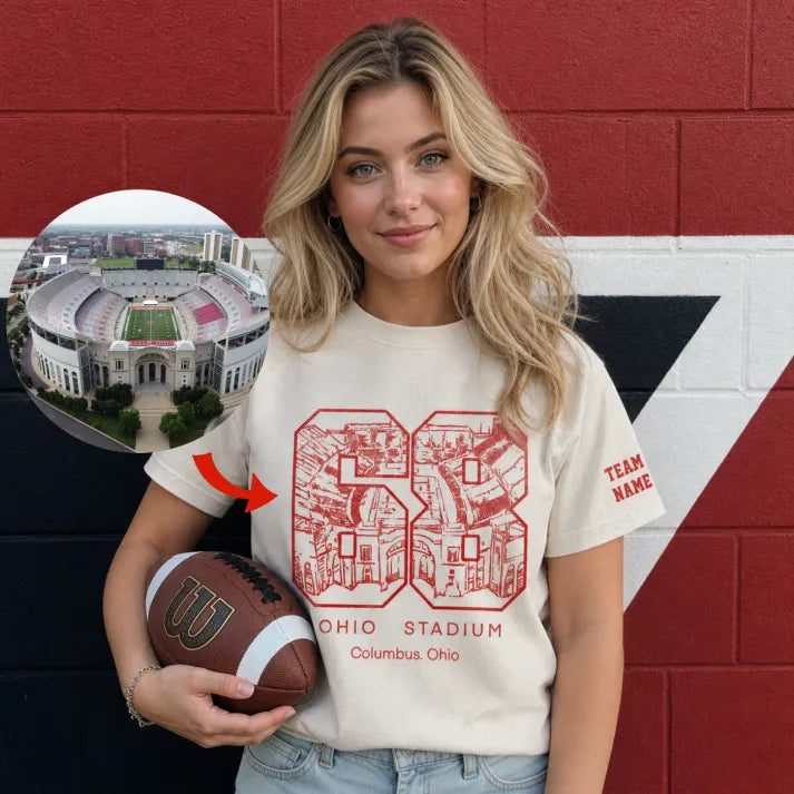 Custom Stadium - College Football Number Crewneck Sweatshirt