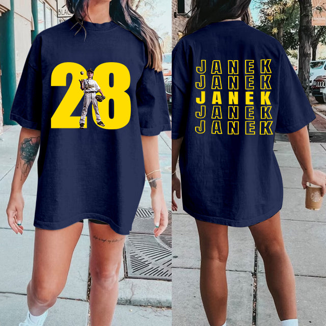 Custom Family Photo Sport T-Shirt/Personalized College Cheer Tee