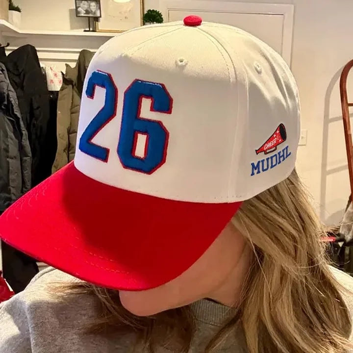Embroidery Sports Hat Custom Number or Letter Game Day Baseball Cap