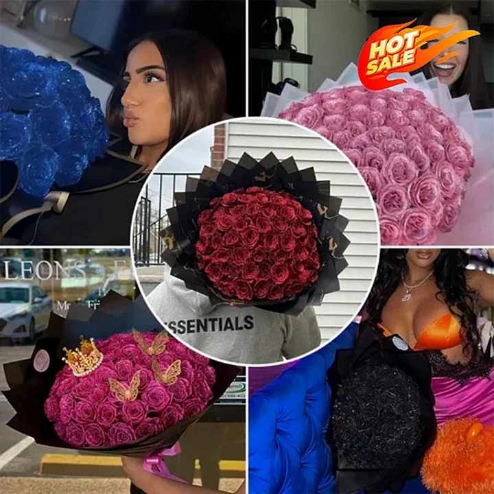 Ships Within 24 Hours-Everglow Rose Bouquet - Timeless Gift for Anniversary & Valentine's Day