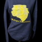 Custom Michigan Gameday Women’s Team Spirit Sweatshirt – Applique Embroidered Side Bow Pullover