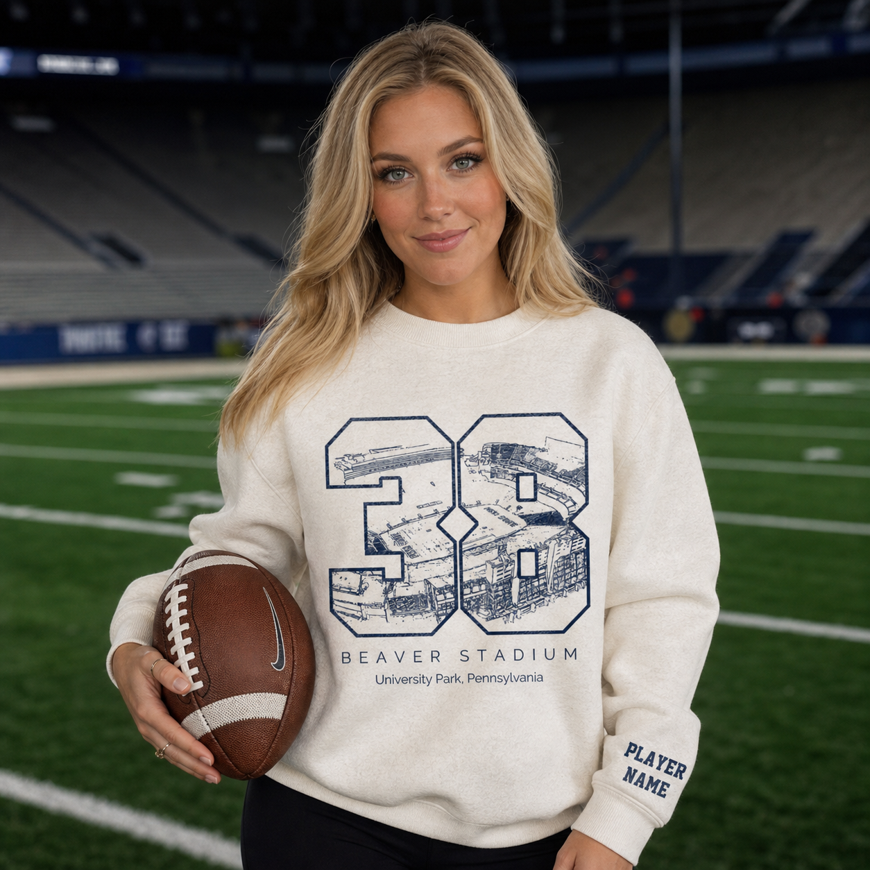 Beaver Stadium - College Football Number Crewneck Sweatshirt