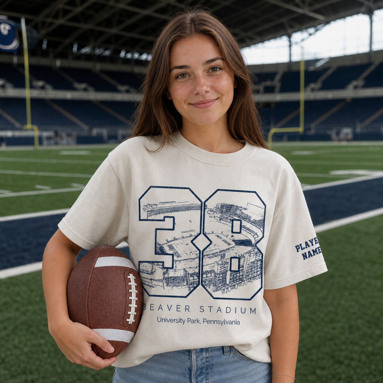 Beaver Stadium - College Football Number Crewneck Sweatshirt