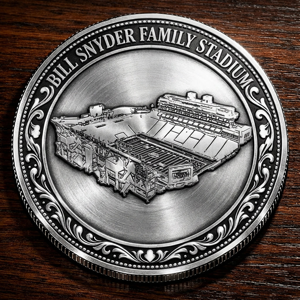 Custom Stadium Commemorative Coin Bill Snyder Family Stadium - Kansas State Wildcats football, College Football Commemorative Coin