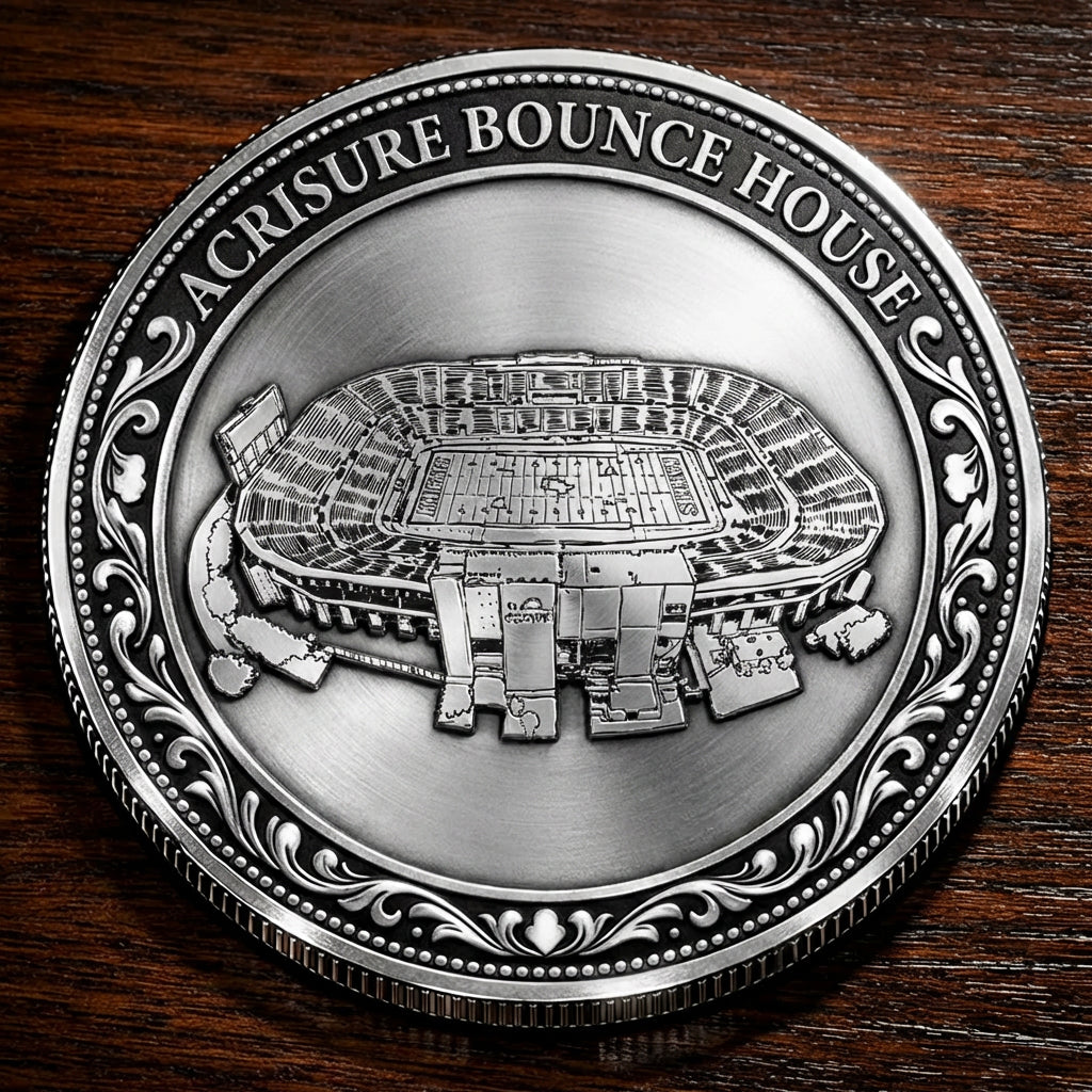 Custom Stadium Commemorative Coin Acrisure Bounce House Stadium football Commemorative Coin