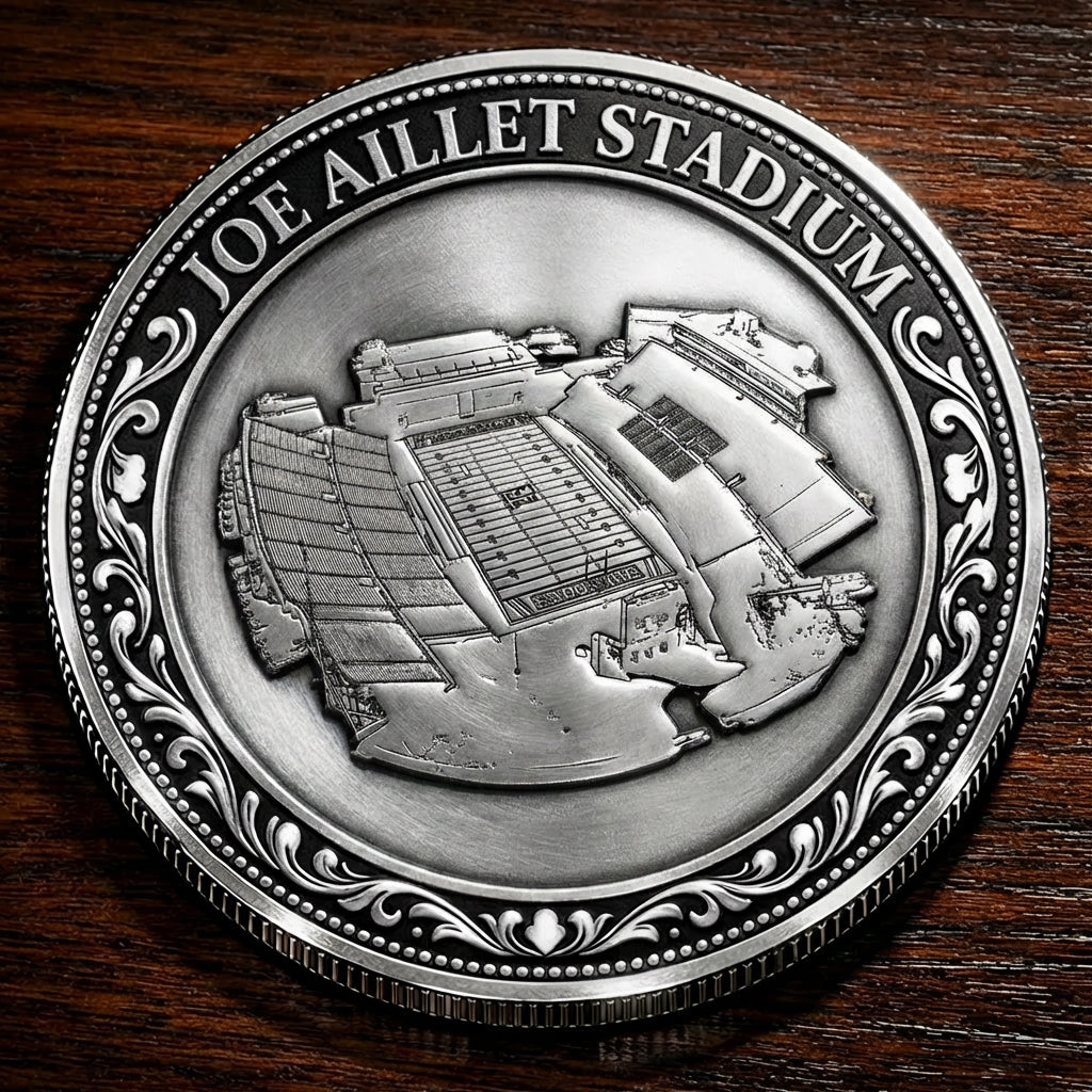 Custom Stadium Commemorative Coin JOE AILLET STADIUM  College Football Commemorative Coin