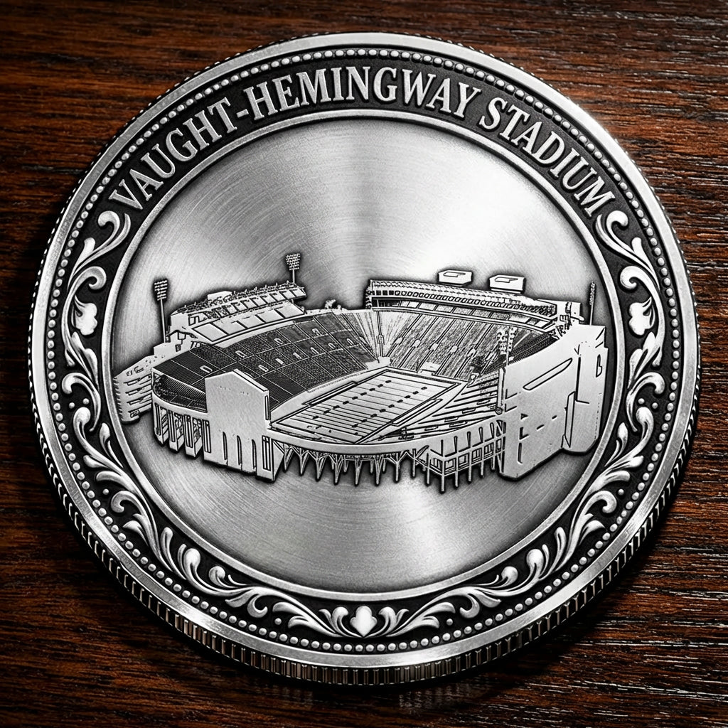 Custom Stadium Commemorative Coin Vaught-Hemingway Stadium - Ole Miss Rebels football, College Football Commemorative Coin