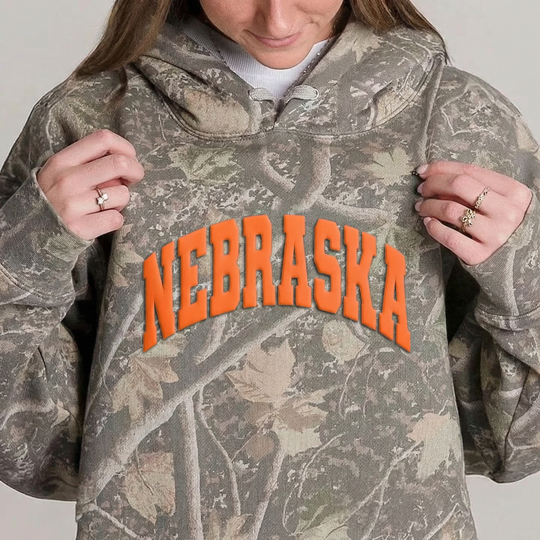 Custom MAMA Camo Sweatshirt–3D PUFF Hoodie | Little Mama Sweatshirt