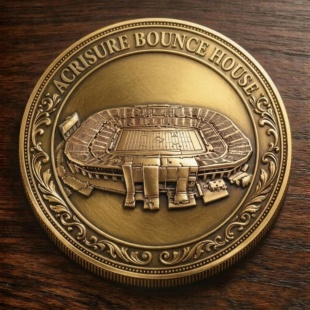 Custom Stadium Commemorative Coin Acrisure Bounce House Stadium football Commemorative Coin