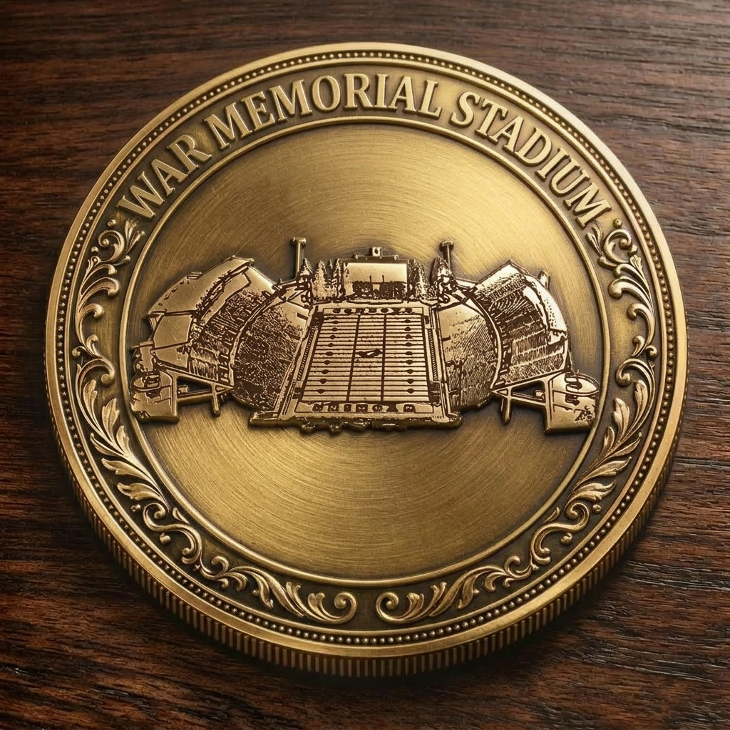 Custom Stadium Commemorative Coin War Memorial Stadium - Wyoming Cowboys football, College Football Commemorative Coin
