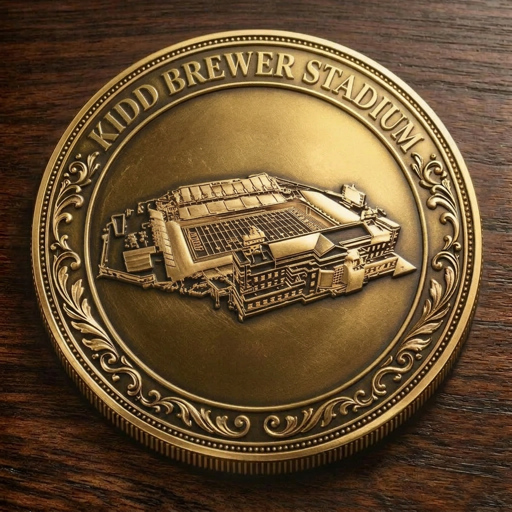 Custom Stadium Commemorative Coin KIDD BREWER STADIUM College Football Commemorative Coin