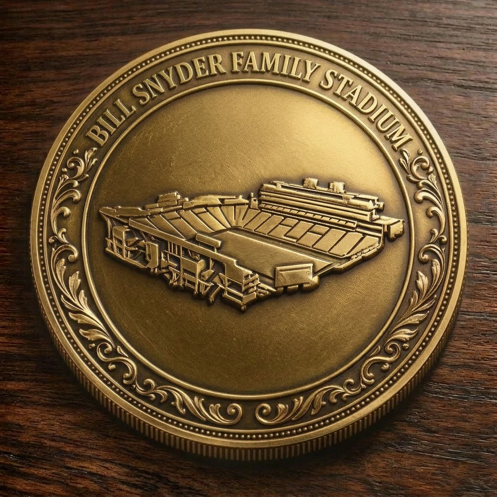 Custom Stadium Commemorative Coin Bill Snyder Family Stadium - Kansas State Wildcats football, College Football Commemorative Coin
