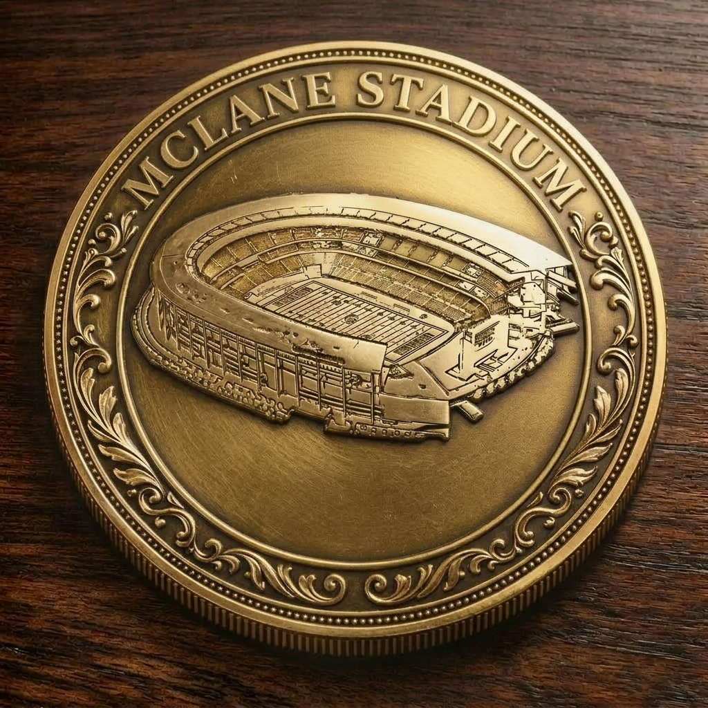 Custom Stadium Commemorative Coin McLane Stadium - Baylor Bears football, College Football Commemorative Coin
