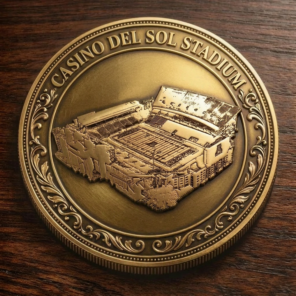 Custom Stadium Commemorative Coin Casino del Sol Stadium - Tucson Sugar Skulls football Commemorative Coin