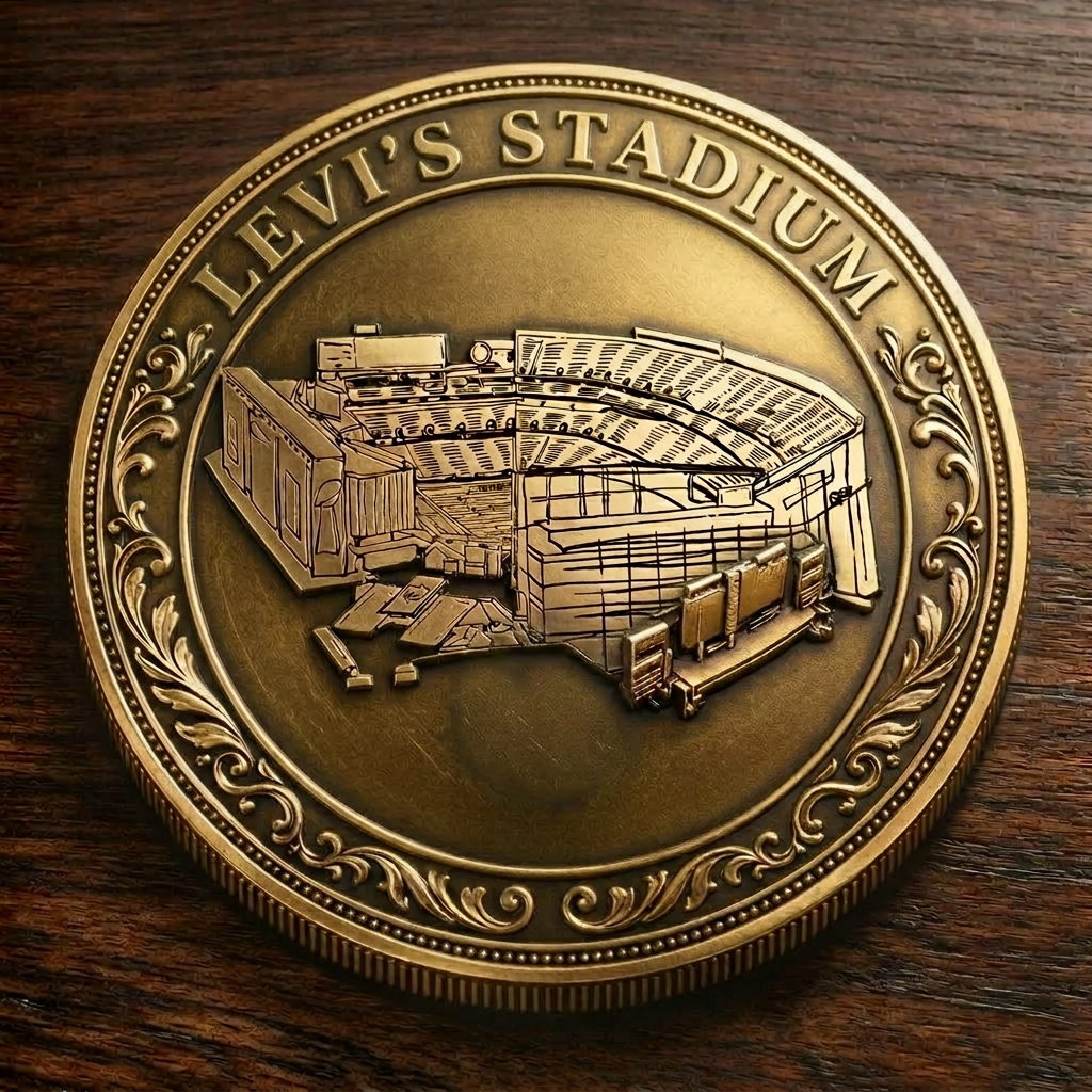Custom Stadium Commemorative Coin Levi's Stadium - San Francisco 49ers football Commemorative Coin