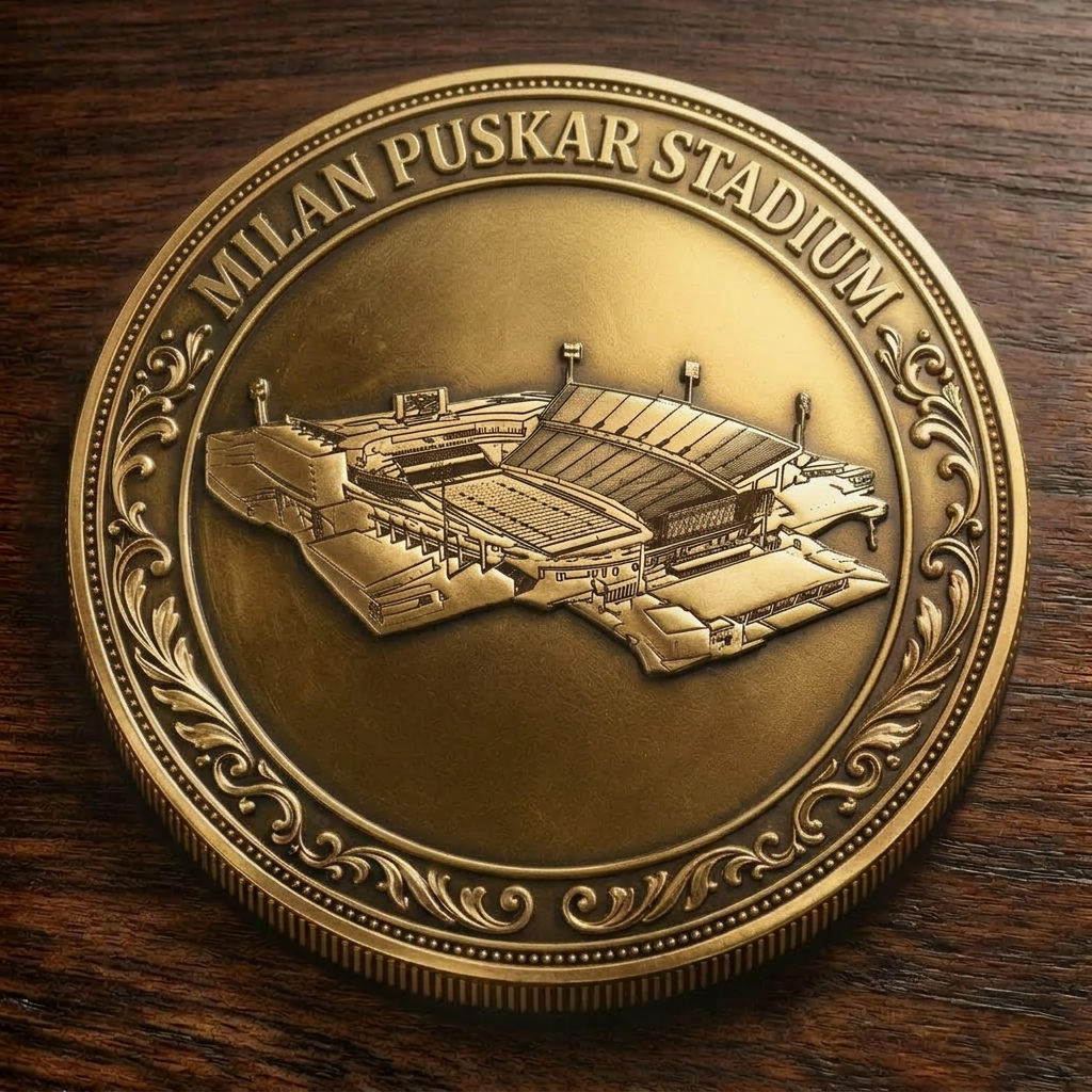 Custom Stadium Commemorative Coin Milan Puskar Stadium - West Virginia Mountaineers football, College Football Commemorative Coin