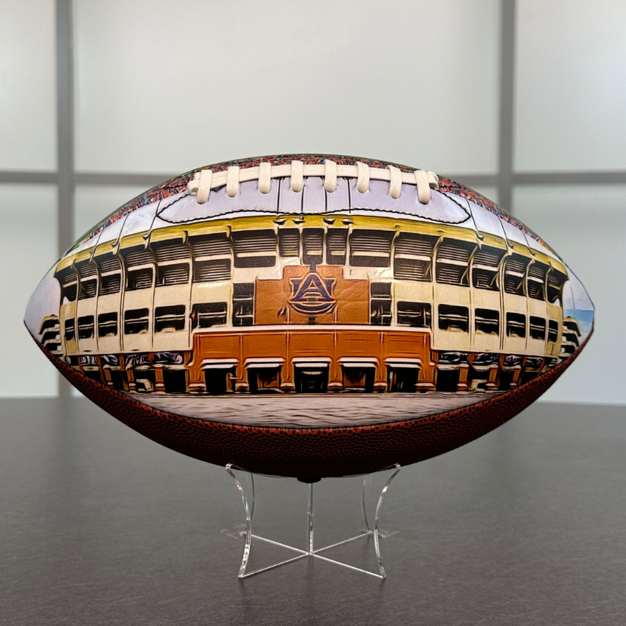 Jordan-Hare Stadium Football University Series | Custom Footballs for a College Football Fan