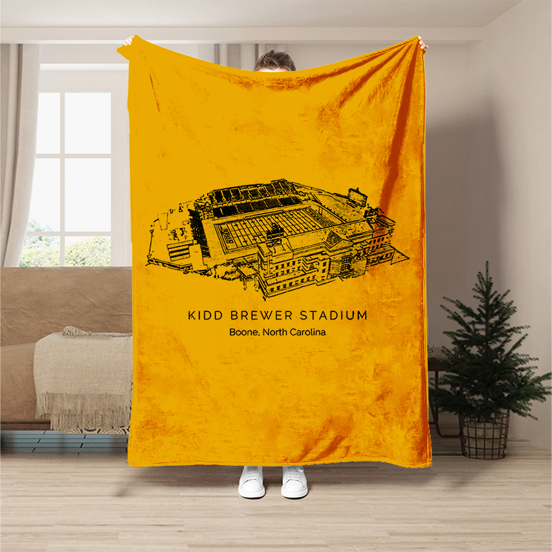 Custom Stadium Blanket Kidd Brewer Stadium - Appalachian State Mountaineers football, College Football Blanket
