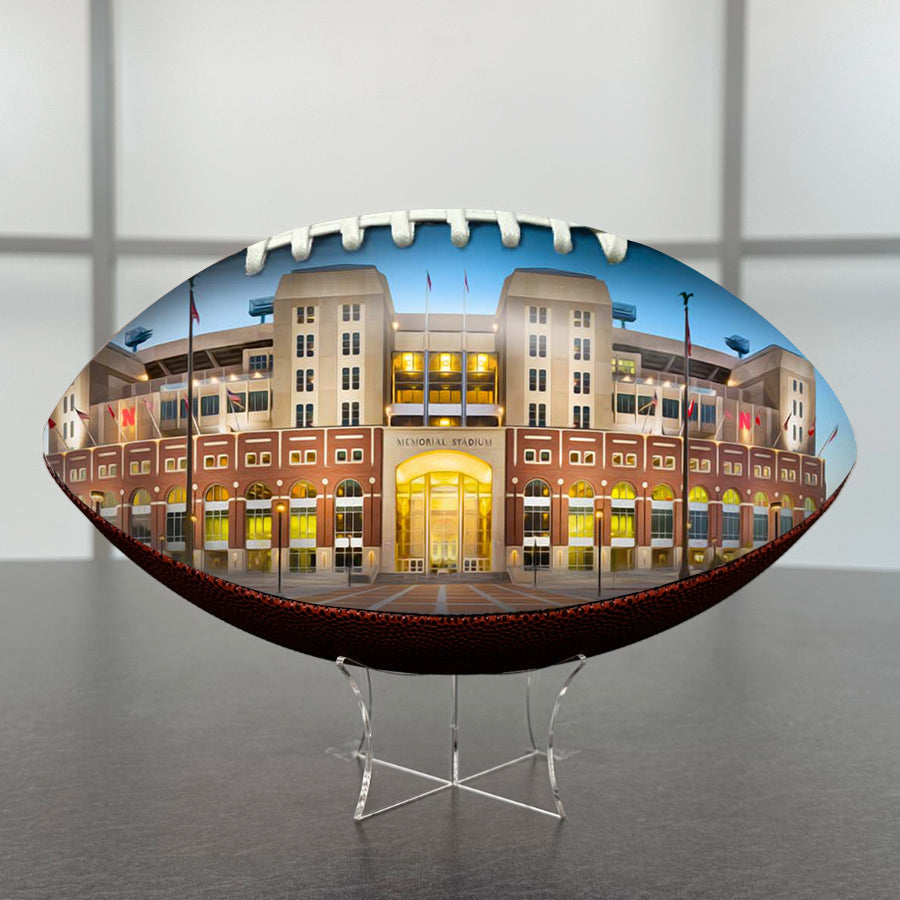 Memorial Stadium (Lincoln) Football University Series | Custom Footballs for a College Football Fan