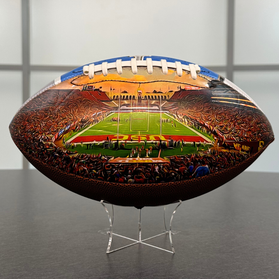 Memorial Colesium Football University Series | Custom Footballs for a College Football Fan