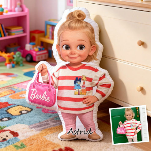 Custom Cartoon Pillow Dolls – Personalized Doll That Looks Like You | Mini Me Pillow With Face & Name For Kids For Family