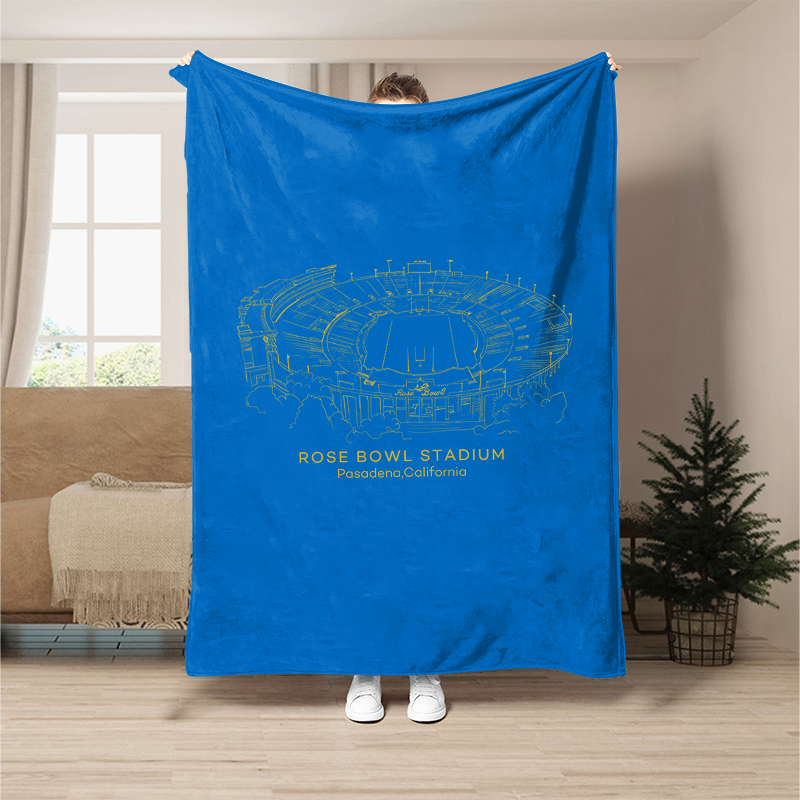 Custom Stadium Blanket Rose Bowl (stadium)-UCLA Bruins football,College Football Blanket