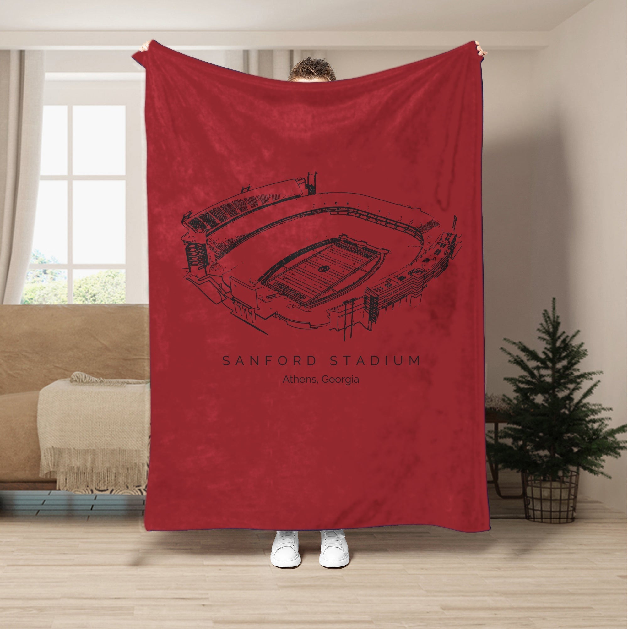 Custom Stadium Blanket SD Stadium - College Football Blanket