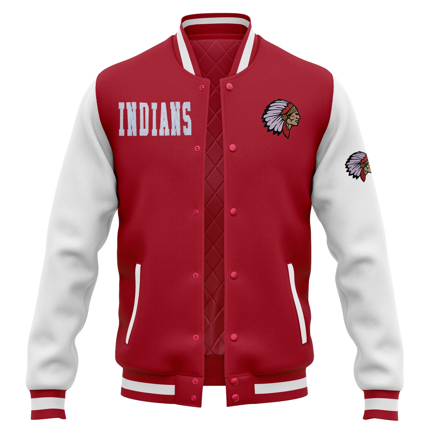 Custom Glitter Embroidered Two Tone Varsity Letterman Football Team Jacket