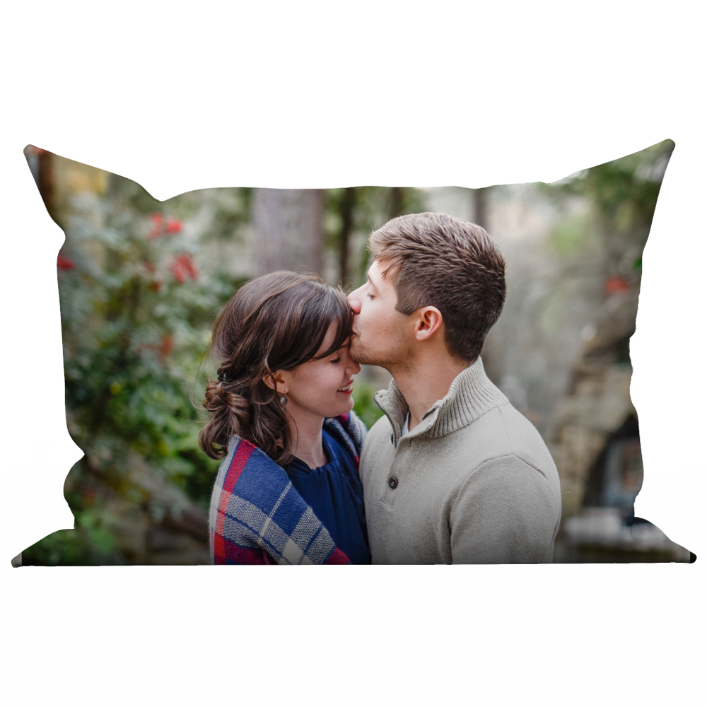 Custom Photo Throw Pillow Case - Kiss