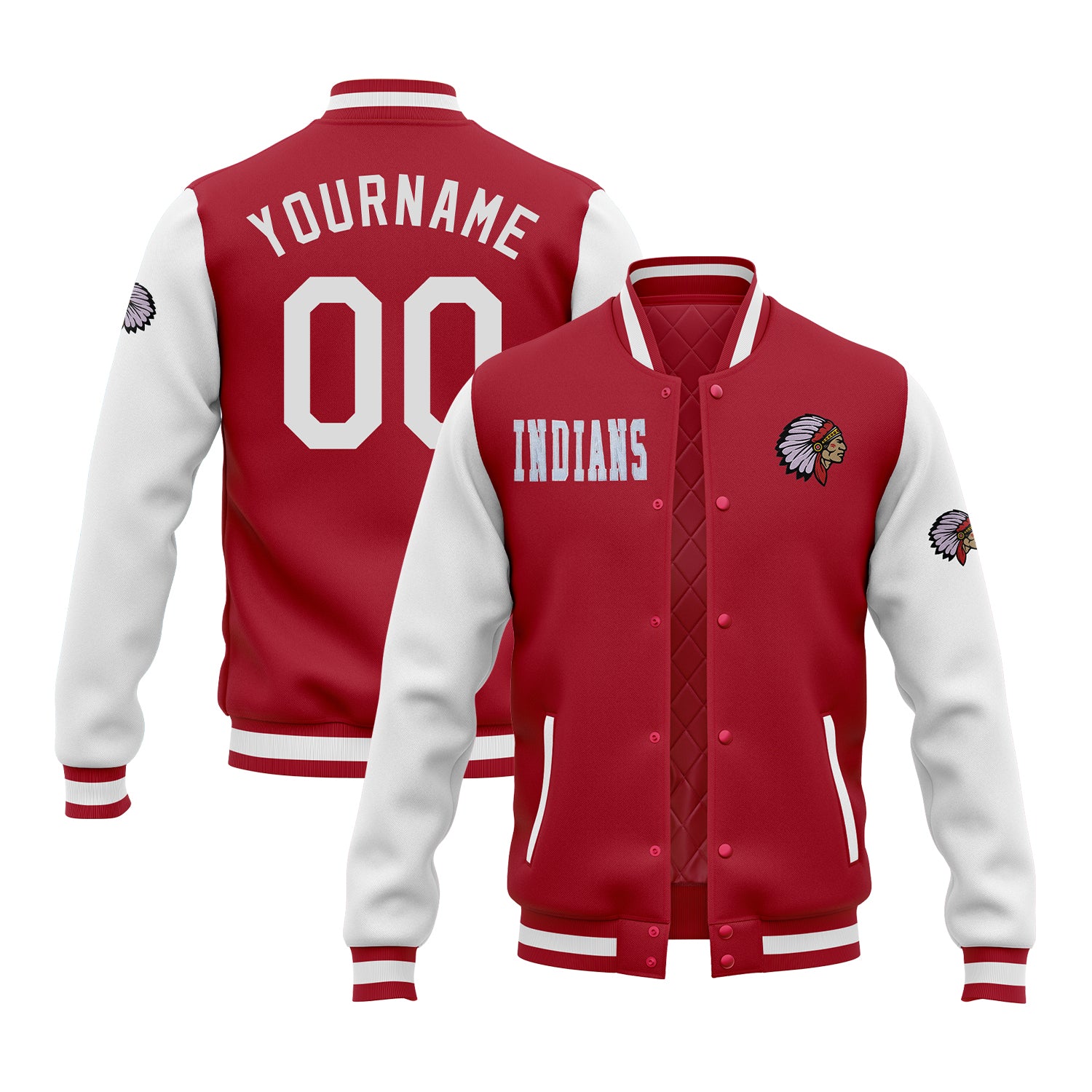 Custom Glitter Embroidered Two Tone Varsity Letterman Football Team Jacket