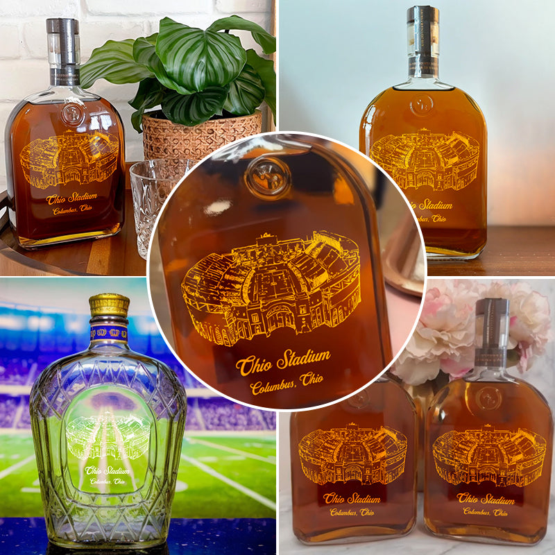 Custom Ohio Stadium Whiskey Bottles-Gifts For Sports Lovers