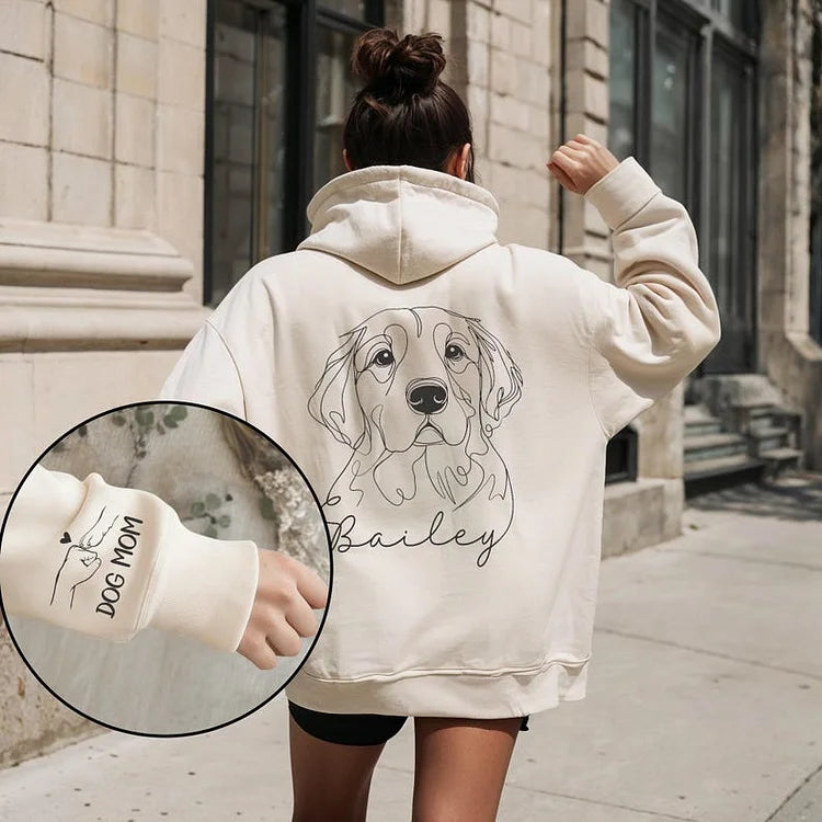 Custom Pet Photo Printed Hoodies, Personalized Dog Sweatshirt Hoodie | for Pet Lover