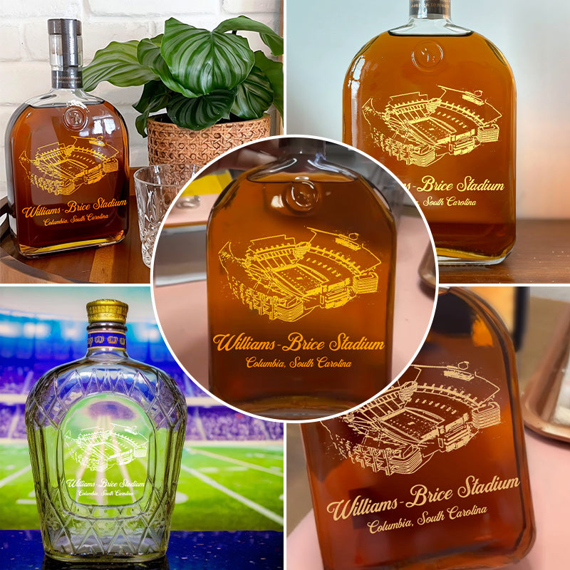 Custom Williams-Brice Stadium Whiskey Bottles-Gifts For Sports Lovers