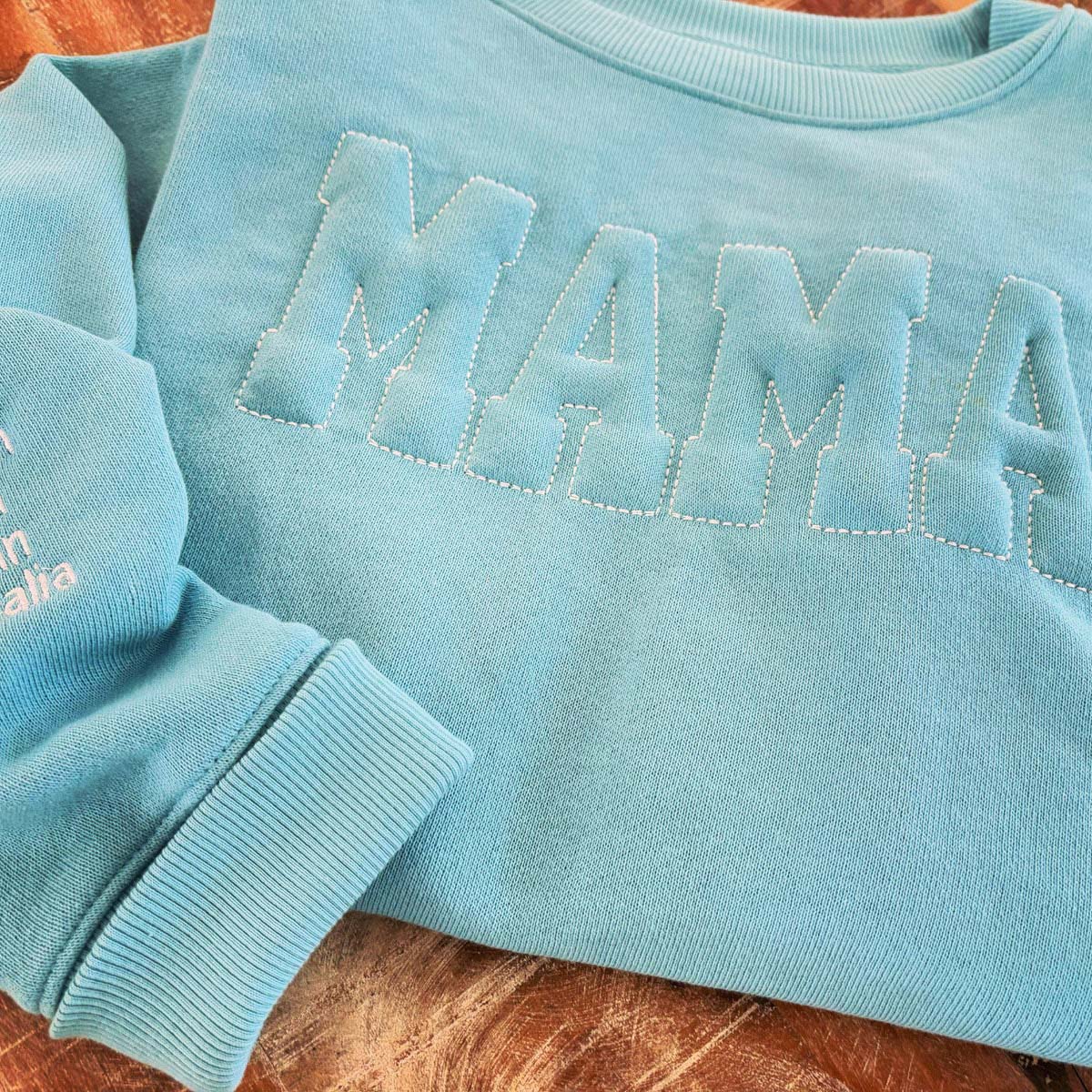 Custom Embossed 3D Puff MAMA Sweatshirt