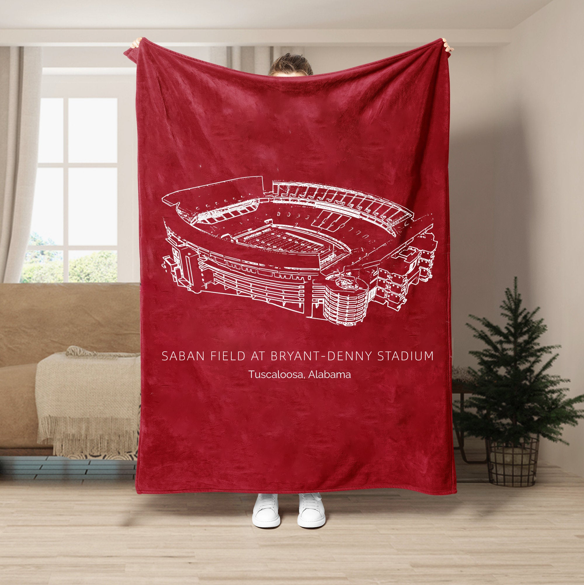 Custom Stadium Blanket Bryant–Denny Stadium - Alabama Crimson Tide football - University of Alabama at Birmingham,College Football Blanket