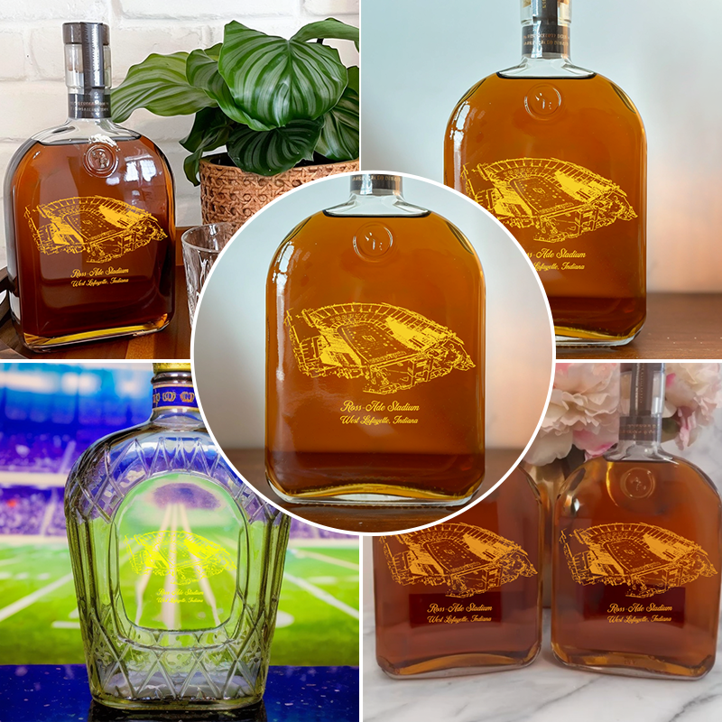 Custom Ross–Ade Stadium Whiskey Bottles-Gifts For Sports Lovers
