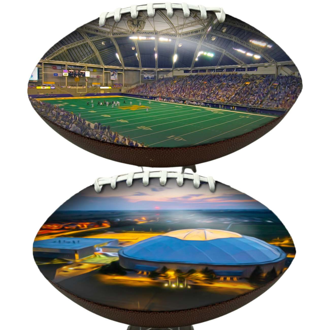 UNI-Dome Stadium Football University Series | Custom Footballs for a College Football Fan