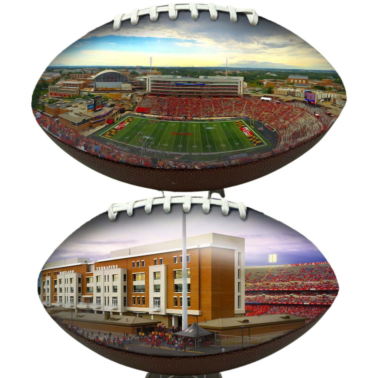 Maryland Stadium Football University Series | Custom Footballs for a College Football Fan