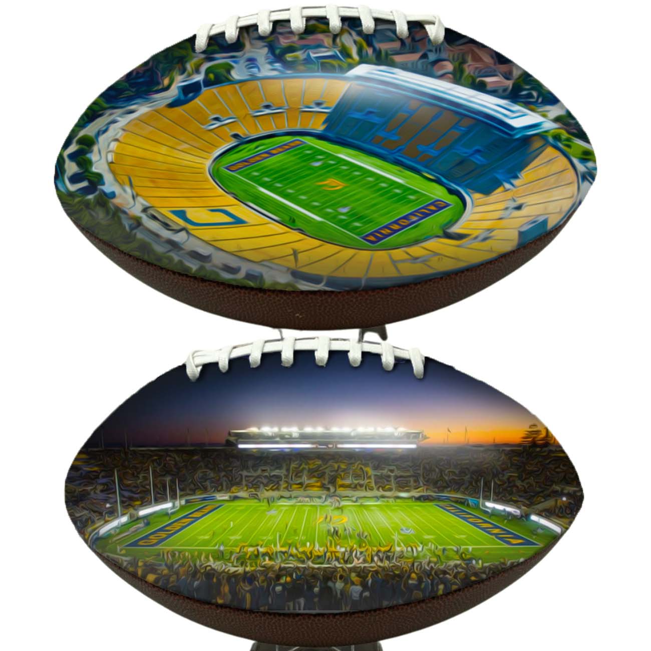 Memorial Stadium (California) Stadium Football University Series | Custom Footballs for a College Football Fan