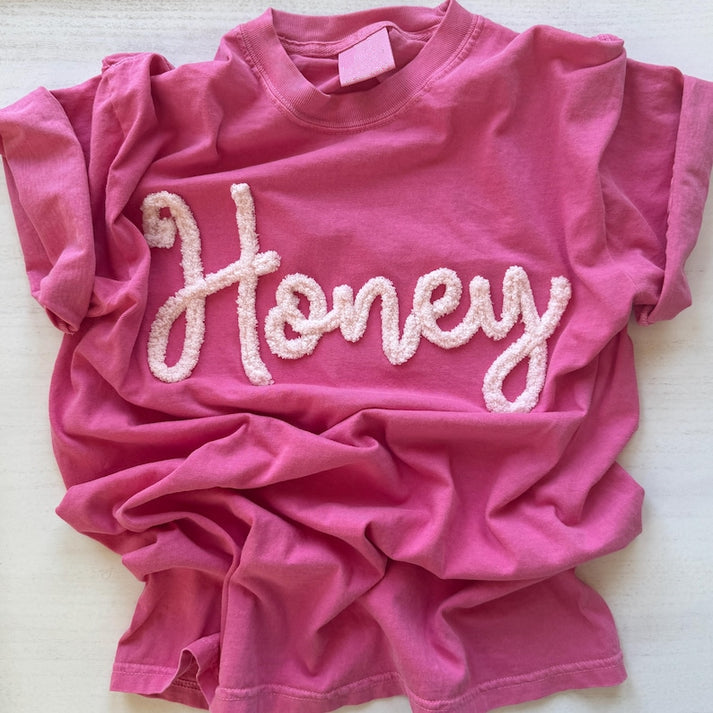 Custom Chenille Yarn Embroidered Nickname Sweatshirt