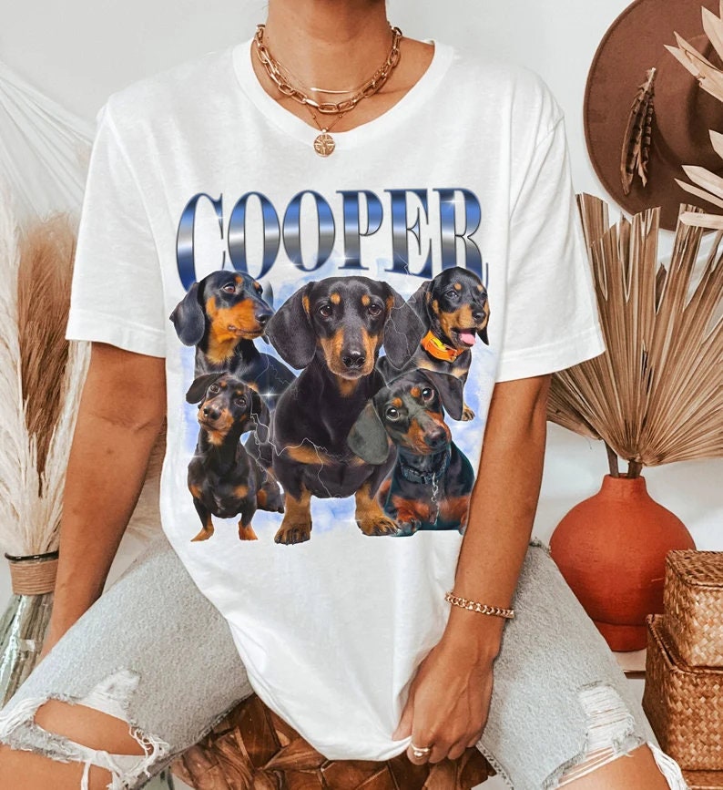 Custom Personalized Pet vintage Bootleg Dog T-shirt | for Pet Lover
